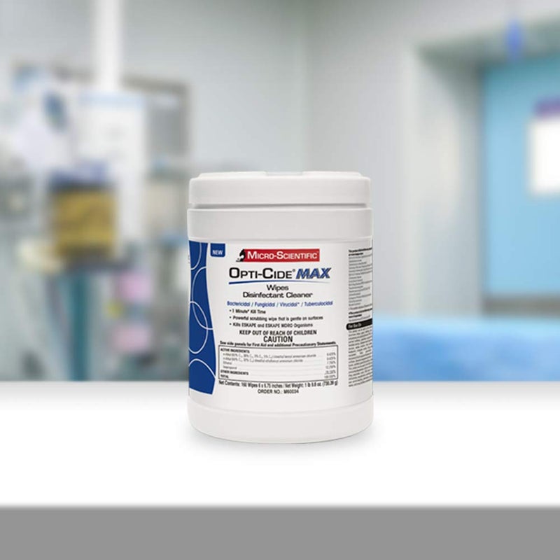 Micro-Scientific - M60034 Wipes Disinfectant Cleaner 160 Wipes Professional Disposables Surface Disinfectant Cleaning Wipes Opti Cide Max - Image 2